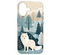 Renard Arctique enchanté | Illustration sereine de la forêt d'hiver Coque pour iPhone 17