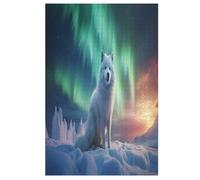 Renard Arctique Puzzles De 1000 Pièces, Puzzle pour Adultes en Bois, Jeu D'adresse Toute La Famille, 78×53cm