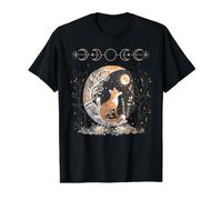 Renard Assis sur la Lune T-Shirt Graphique avec Valeur