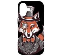 Renard avec Chapeau Haut De Forme Monocle Coque pour iPhone 17