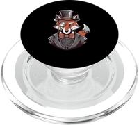 Renard avec Chapeau Haut De Forme Monocle PopSockets PopGrip pour MagSafe