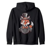 Renard avec Chapeau Haut De Forme Monocle Sweat à Capuche