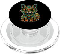 Renard aztèque Mexicain Maya Ancienne Mythologie Mésoaméricaine Art PopSockets PopGrip pour MagSafe