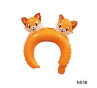 Renard - Ballon En Aluminium De Dessin Animé, Belle Coiffure, Grenouille, Renard, Éléphant, Panda, Lapin, Anniversaire, Mariage, Accessoires Interactifs, Nouvelle Collection