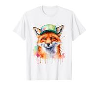 Renard Casquette Snapback Cool Animaux Motif Imprimé T-Shirt