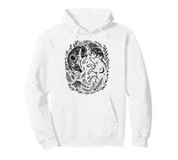 Renard céleste Yin-Yang Soleil et Lune Boho Woodland Art Sweat à Capuche
