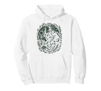 Renard céleste Yin-Yang Soleil et Lune Boho Woodland Art Sweat à Capuche