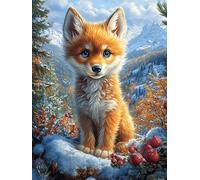 Renard dans la forêt Magique 1000 Pieces Casse-tête Adulte en Carton Haute Qualité Très Difficile Haute Difficulté Anti-Stress Décoration Murale Cadeau Fête des Pères 1000 PCS