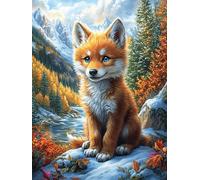 Renard dans la forêt Magique 500 Pieces Casse-tête Adulte en Carton sans Déformation Très Difficile Haute Difficulté Anti-Stress Décoration Murale Cadeau Noël Pas Cher 500 PCS