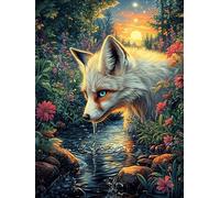 Renard dans la forêt magique 500 Pièces Puzzle Créatif En Carton Rigide Sans Déformation Conte de fées d'accompagnement magique Difficulté Moyenne Activité Manuelle Loisir Créatif Cadeau Créatif Anniv