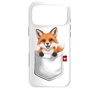 Renard dans la Poche regardant Un Adorable Renard Animal Coque pour iPhone 17 Pro Max