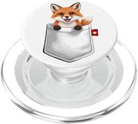 Renard dans la Poche regardant Un Adorable Renard Animal PopSockets PopGrip pour MagSafe