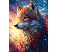 Renard dans une forêt magique au coucher du soleil 300 Pieces Casse-tête Pour Ado En Carton Haute Qualité Faune sauvage et animaux de compagnie Facile Débutant Activité Familiale Soirée Entre Amis Cad