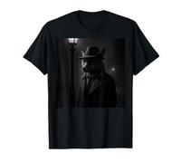 Renard détective dans Un Trench sous Un lampadaire pluvieux T-Shirt