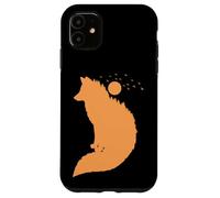 Renard Devant la Lune Renard Rouge Animal Sauvage Coque pour iPhone 11