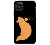 Renard Devant la Lune Renard Rouge Animal Sauvage Coque pour iPhone 11 Pro Max