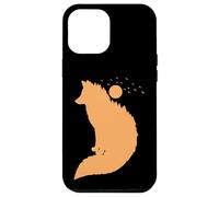 Renard Devant la Lune Renard Rouge Animal Sauvage Coque pour iPhone 12 Pro Max