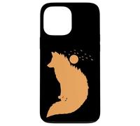 Renard Devant la Lune Renard Rouge Animal Sauvage Coque pour iPhone 13 Pro Max