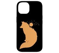 Renard Devant la Lune Renard Rouge Animal Sauvage Coque pour iPhone 14