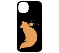 Renard Devant la Lune Renard Rouge Animal Sauvage Coque pour iPhone 14 Plus