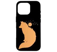 Renard Devant la Lune Renard Rouge Animal Sauvage Coque pour iPhone 16 Pro