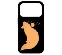 Renard Devant la Lune Renard Rouge Animal Sauvage Coque pour iPhone 17 Pro