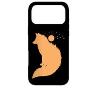 Renard Devant la Lune Renard Rouge Animal Sauvage Coque pour iPhone 17 Pro Max