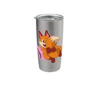 Renard Dormir Coussin Gobelet isotherme en acier inoxydable double paroi