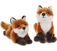 Renard en peluche 28 et 24 cm