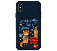 Renard Fantaisie Londres avec Big Ben et Tea Time Vibes Coque pour iPhone X/XS