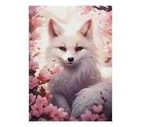 Renard Fleur Printemps 1000pcs Mini Puzzle pour Adultes Difficile