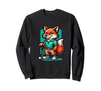 Renard Golf Sourire Style Décontracté Sweatshirt