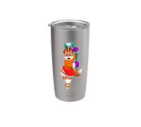Renard Hockey sur glace Crosse de hockey sur glace Gobelet isotherme en acier inoxydable double paroi