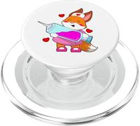 Renard Infirmiere Seringue PopSockets PopGrip pour MagSafe