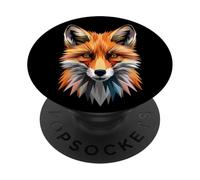 Renard J'aime Les Renards Renard Rouge Amour Petit Renard PopSockets PopGrip Adhésif