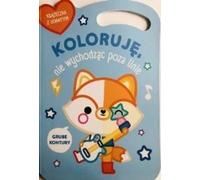 Renard. Je colorie sans sortir des lignes ver. bleu