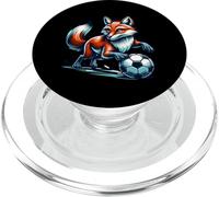 Renard Jouant Au Football avec Passion PopSockets PopGrip pour MagSafe