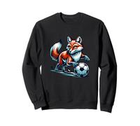 Renard Jouant Au Football avec Passion Sweatshirt