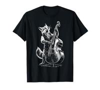Renard Jouant de la contrebasse Musicien Animal Lover T-Shirt