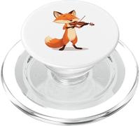 Renard Jouant du Violon - Design Musical forestier PopSockets PopGrip pour MagSafe