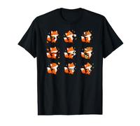 Renard Kawaii Amoureux des Animaux, forêt Heureuse, créature, Nature, Promenade T-Shirt Graphique avec Valeur