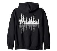 Renard Marchant Forêt Réflexion Minimaliste Nature Nature Sweat à Capuche