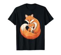 Renard Mère et Petit T-Shirt