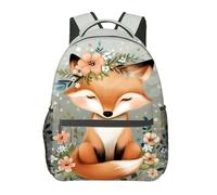 Renard Mignon, Animal Terrestre Des Bois Sac À Dos Loisir Sacs A Dos Antivol Sacs D'École Pour Femme Voyage Camping 29X40Cm