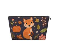 Renard Mignon d'automne, Trousse de Toilette Trousse de Maquillage Sac à cosmétiques Trousse de Toilette de Voyage Portable