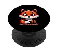 Renard Mignon Kawaii Charme Enchanté PopSockets PopGrip Adhésif