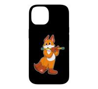 Renard Musicien Flûte Musique Coque pour iPhone 14