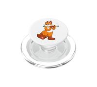 Renard Musicien Flûte Musique PopSockets PopGrip pour MagSafe