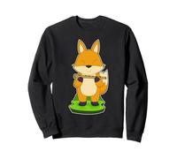 Renard Musicien Flute Musique Sweatshirt