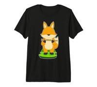 Renard Musicien Flute Musique T-Shirt Haut de Gamme